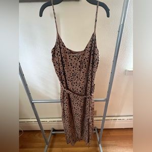 Abercrombie and Fitch NEW dress with adjustable straps, slit on side.